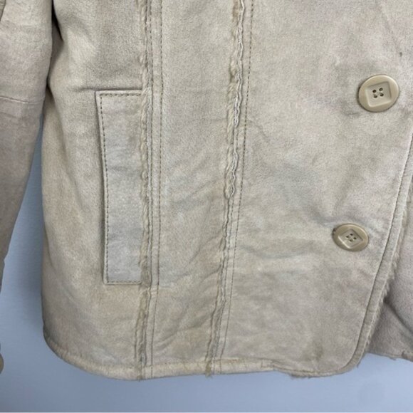 Vintage‎ Leather Shearling Y2K Jacket - Picture 5 of 12